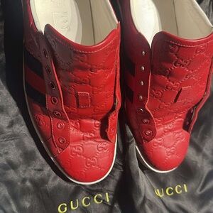 Gucci Black Satin Dust Bag with Yellow Logo